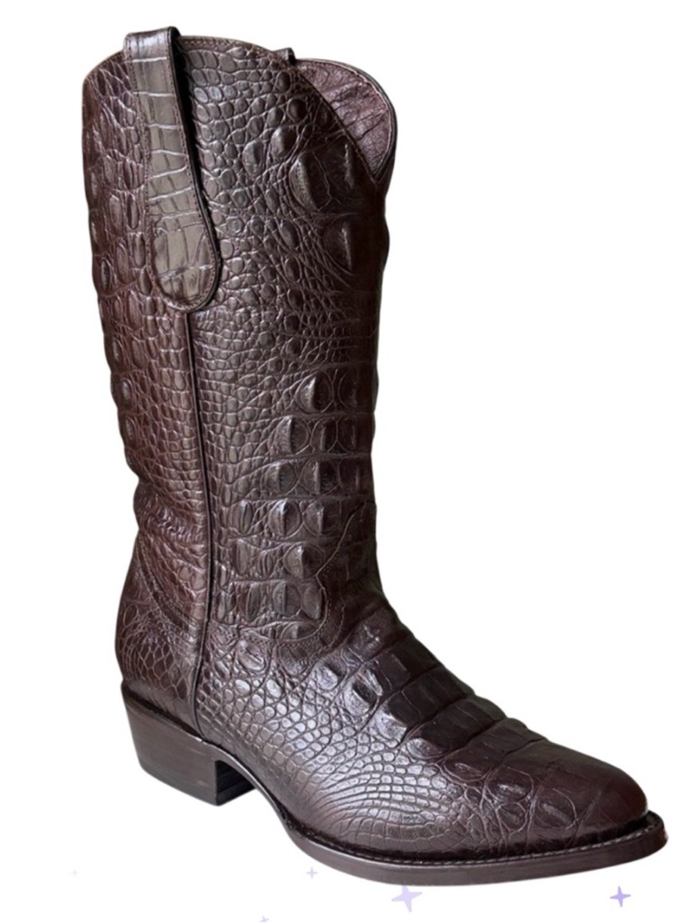 Veari Cowboy Boots Embossed Leather Country Western Alligator Rodeo Reptile NWOB